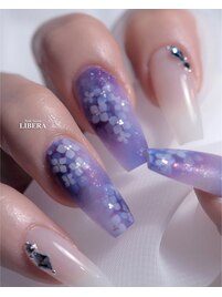 エアブラシで作るあじさいアート