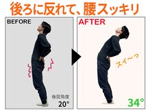 ストレチックス 草津店/【実例：後屈】隔週3ヵ月の変化