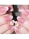 フラッシュ×ハートネイル☆