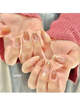 エン(enn)/ribbon × check × nuance