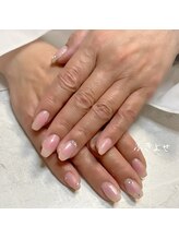 チークネイル　持ち込みネイル