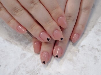 ラルネイル 大宮(Lull. nail)/＃ワンカラー＃ハートホロ