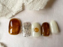アイネイルズ 梅田店(I nails)/べっ甲もやもやデザイン