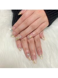 おしゃれラメグラデーション