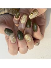 ヌア(nur.)/カーキゴールドnuance