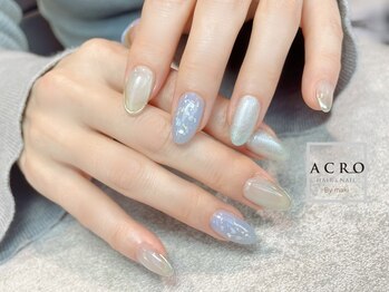 アクロネイル アンド アイ(ACRO NAIL&EYE)/ニュアンスシェルネイル