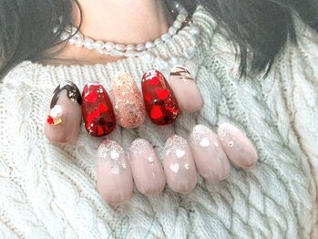 プラスジャム(Plus Jam)の写真/【トレンドも！バレンタインも＆卒業式も！】バレンタイン/ハートホロ/ラメ/ヌーディー/シアー/フラワー◎