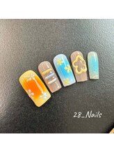 28ネイル 阿佐ヶ谷店/夏・海・マンスリーデザイン