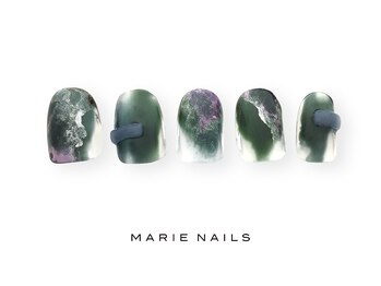 マリー ネイルズ いわきラトブ店(MARIE NAILS)/定額7,700円税込　グリーン1222d