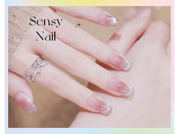 センシー ネイル スタジオ(Sensy Nail Studio)/モテカワ! シルバ色マグ+チーク