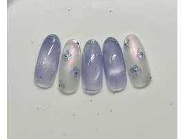 紫陽花ネイル