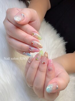 ネイルサロン エイミー 駅前店(EIMY)の写真/【予算内で可愛く♪月替り定額¥4980～】生活スタイルに合わせ貴女だけのオリジナルカラー,デザインをご提案