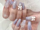 ◇パープル/マグネットネイル◇