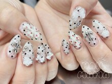 ネイルマフィア 新宿(NAIL MAFIA)/ドット/お花/レース/クロム