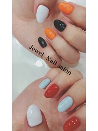 スカルプ&ジェルカラーリング