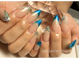 ブルー☆フレンチネイル