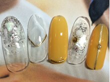 ネイルサロン リリオ(Nail Salon Ririo)/クリア×アートネイル
