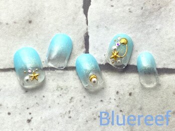 ネイルアンドまつげエクステ ブルーリーフ 四谷三丁目店(Blue Reef)/マリンネイル