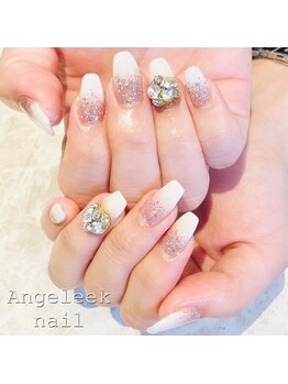 アンジェリーク ネイル(Angeleek NAIL)/ダブルグラデ×パーツ
