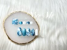 ナイスミー(Nice Me)/ブルー × ホワイト