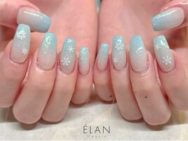 雪の結晶ネイル