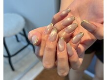 フリーズネイル 三宮店(FREE'S nail)/マグネットミラーフレンチ