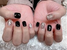 レアネイル 新宿(le'a nail)/シルバーニュアンスネイル