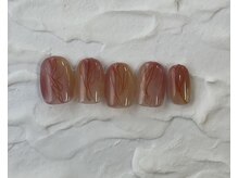 ネイルルーム エルナ(nail room ELNA)/アシンメトリーデザインA￥7800