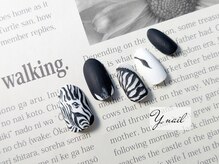 ワイネイル(Y.nail)/ゼブラのしまうまデザイン