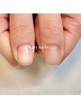 アーティネイルズ(Aaty Nails)/補強に☆自爪風ナチュラルネイル