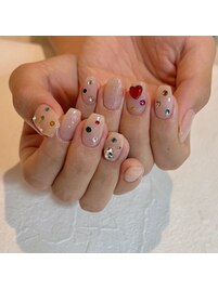 ワンカラー+6本design ￥9,350