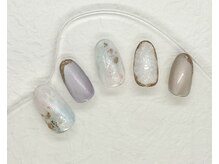 サニーサイド ウィズ マキア 茅ヶ崎店(Sunnyside with MAQUIA)/水彩ネイル