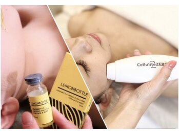 ルシエル ハカタ(Luciel HAKATA)の写真/【痩身機械×レモンボトル導入】天然由来の脂肪分解美容液を使って、お顔の気になる脂肪にアプローチ!