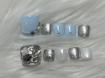 ジェムネイル(gem nail)の写真/フットネイルがお得に！新スタッフ入社記念キャンペーン実施中◎