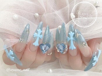 Nail salon Blue iris【ブルーアイリス】長さだし/持ち込み/フィルイン/ワンホン/フィルイン/持ち込み/長さだし