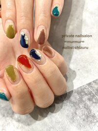 塗りかけデザイン
