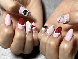 【パラジェル】苺デザインアート