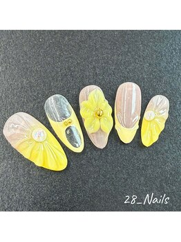 28ネイル 阿佐ヶ谷店/夏・海・マンスリーデザイン