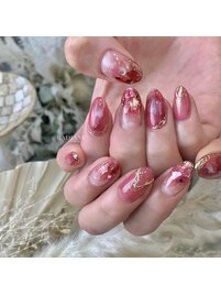 奥行き透明感シェルネイル☆