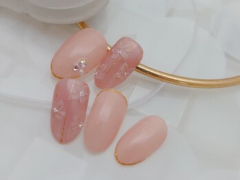 ネイルサロンアンドスクール ディスディアーナ(Disdirena)/4月ジェル定額Aコース/シンプル