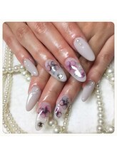 ネイルアンドビューティー ステラ(Nail&beauty STELLA)/スカルプベース　お花ネイル