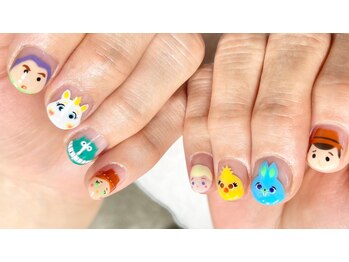 ネイル シスター(nail sister)/キュートなキャラクターネイル