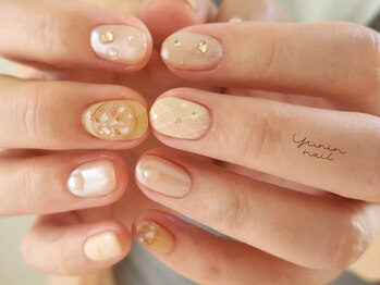 ユリンネイル(yurin nail)の写真/【椥辻駅から徒歩2分】日常に馴染むナチュラルネイル～肌馴染みよいニュアンスデザインまで豊富にご用意☆