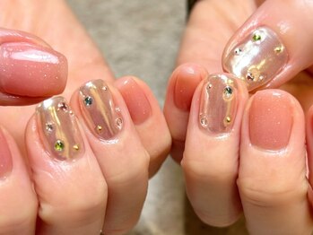 コネクト 吉祥寺(connect)の写真/【定額デザインa￥8900】ニュアンス・韓国ネイルができるサロン★指先を引き立てる個性的な印象に*[吉祥寺]