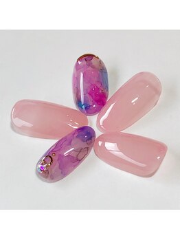 ダリア 大宮店(DAHLIA)/たらし込みネイル☆