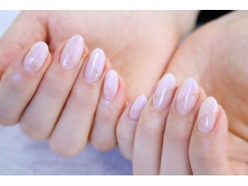 ラルネイル 大宮(Lull. nail)/＊シンプル＊斜めフレンチ＊