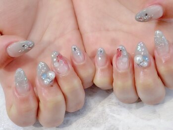 ラルネイル 大宮(Lull. nail)/＃夏ネイル＃金魚＃vカット