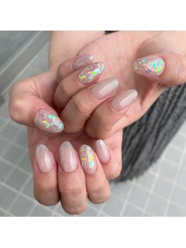 ミントリーフ バイ リート(Mint leaf by Reat)/オーロララメグラデーション