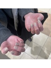 エーナイン イオンモール苗穂店/ミラー×キラキラネイル