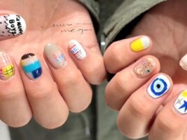 カラフルポップネイル
